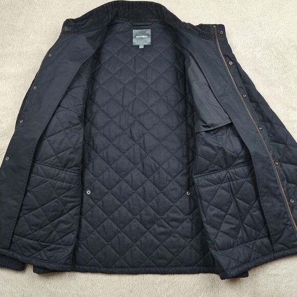 Bonobos Quilted Jacket Men’s XXL Dark Navy The Banff Standard Fit Fall Winter - Picture 4 of 11